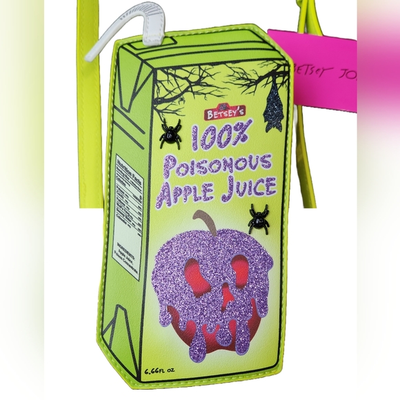 Betsey Johnson Poisonous Apple Juice Crossbody - Picture 2 of 9